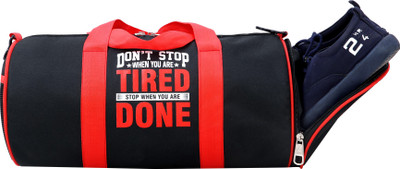 Dmade premium quality sports bag with separate shoe compartment water resistant(Black, Kit Bag)