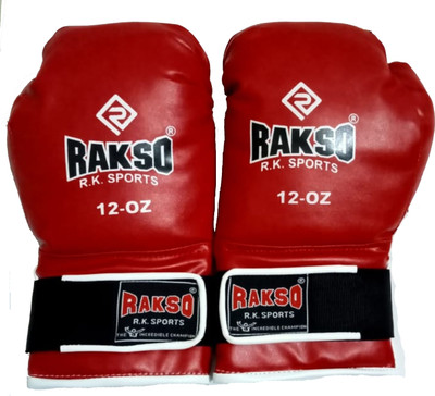 Rakso Boxing gloves champion red colour specily for traing Boxing Gloves(Red)