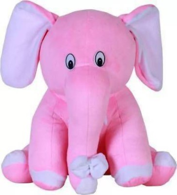 FUN2PLAY ShonnaBabu Soft Plush Pink Sitting Elephant Toy For Valentine Christmas Birthday Anniversary I Love you Teddy Teddy Day Best Gift For Girlfriend Sister Children Babies Your Loved Ones(Teddy Bear) - 26 cm (Pink)  - 26 cm(Pink)