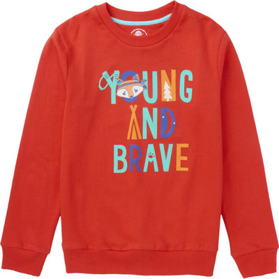 Cub McPaws Full Sleeve Graphic Print Boys Sweatshirt