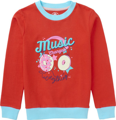 Cub McPaws Full Sleeve Graphic Print Boys Sweatshirt