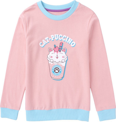 Cub McPaws Full Sleeve Graphic Print Girls Sweatshirt