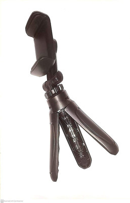 Viraan Mini Tripod Stand Mobile Mount Clip for Digital Camera DSLR iPhone Android Phone Smartphones Selfie Sticks Universal Mobile Holder 360 Degree Mobile Attachment Lightweight Portable Tripod (Black, Supports Up to 650 g) Tripod(Black, Supports Up to 650 g)