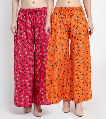 Gracit Relaxed Women Orange, Pink Trousers