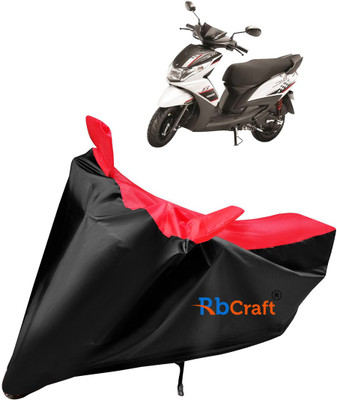 Rbcraft Waterproof Two Wheeler Cover for Yamaha(Ray Z, Red, Black)