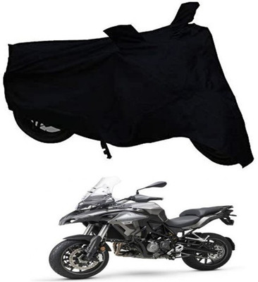 Marker Two Wheeler Cover for DSK Benelli(TRK 502, Black)