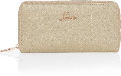 LAVIE Women Casual Gold Artificial Leather Money Clip(12 Card Slots)