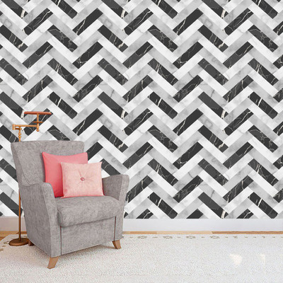 BPDESIGNSOLUTION Vinyl Classics Multicolor Wallpaper(L x W: 244 cm x 41 cm)