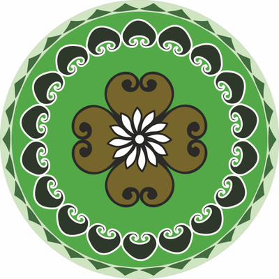 Galaxy Design 50.8 cm L_RANGOLI_0012 Self Adhesive Sticker(Pack of 1)