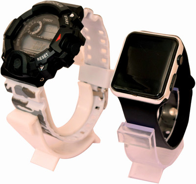 epoch VKRDGC827 Multi-Function Stylish Sports Militaries New Arrival Silicon Strap Digital Pack of 2 Combo Men And Boys Hot And Cool Best Quality Evers New Year Fashion Sports Digital Stylish Lights New Generation Amazing Look Cool Style Digital Watch Digital Watch Digital Watch - For Boys & Girls