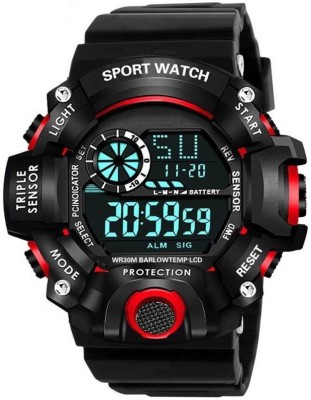 hala G-90 Black Sports Water Resistant Digital Watch  - For Men