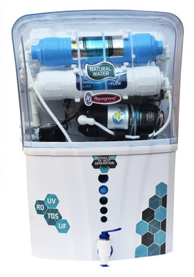 Aquagrand Royce Model With UF Membrane filter RO + UF MEMBRANE FILTER+TDS 12 L RO + UF + TDS Water Purifier (White)