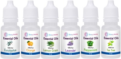 JAAMSO ROYALS Lemongrass, Orange, Peppermint, Lavender, Eucalyptus, Tea Tree Aroma Oil(10 ml)