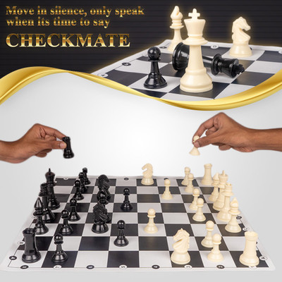 Mynxe Multipurpose Magnetic Chess Board Game One Set Chess Dice Party & Fun Board Game Educational Board Games