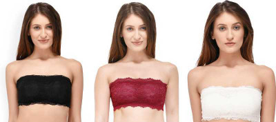 Our Rituals Women Bandeau/Tube Lightly Padded Bra(Multicolor)