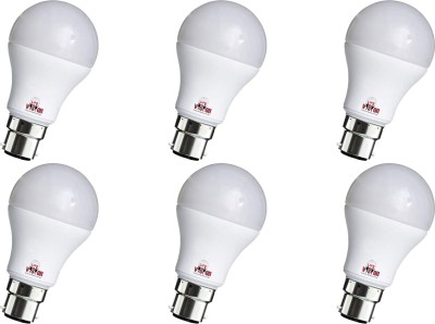 Life Vision 9 W Standard B22 LED Bulb(White, Pack of 6)