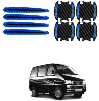 PECUNIA Stainless Steel, Plastic Car Door Guard(Black, Blue, Pack of 8, Maruti, Versa)