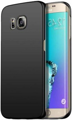 Axzu Back Cover for Samsung Galaxy S6 Edge(Black, Camera Bump Protector, Pack of: 1)