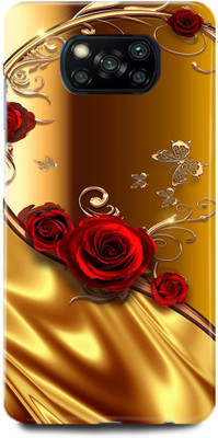 JUGGA Back Cover for POCO X3, MZB07Z4IN, GOLDEN, ROSE, DREAM, RED, GOLD, ROSE(Gold, Hard Case, Pack of: 1)