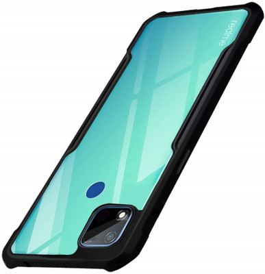 ELEF Bumper Case for Realme C11 2021 Camera Protection Shockproof Slim Clear Hybrid Bump Corner Full Protection(Black, Shock Proof, Pack of: 1)