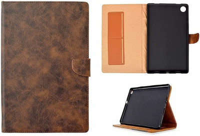 KHR Flip Cover for Lenovo Tab M10 FHD Plus 10.3 inch(Brown, Cases with Holder, Pack of: 1)
