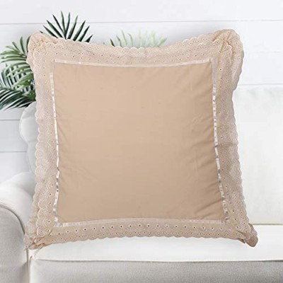 VHC Cotton Cushions Cover(Pack of 2, 30.48 cm*30.48 cm, Beige)