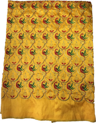 Shantuba Textile Silk Blend Embroidered Blouse Material