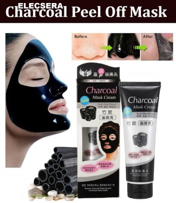 Glamezone Charcoal Mask Cream For Daily Pollution Free Skin, Black Head Remove Cleansing(130 g)