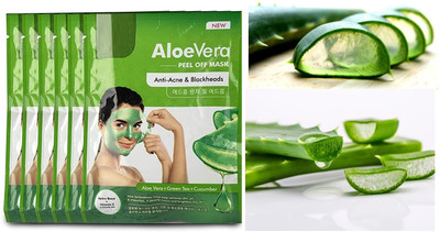 ADJD Aloe Vera Peel Off Mask Enriched With Fruits Extract and Vitamin E firmly Removes Dirt(162 g)