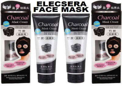 Elecsera Charcoal Face Mask Oil control & Deep Cleansing Pack of 2(260 g)