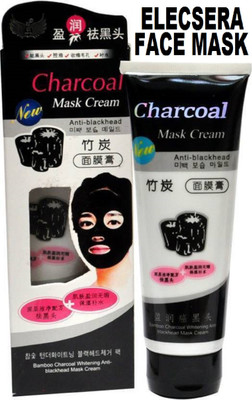 Elecsera Charcoal Purifying Cleansing Black Peel Off Mask Anti-Blackhead Suction Mask Cream(130 g)