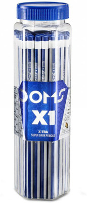 DOMS Graphite X1 Jar Pack X Tra Super Dark X1 X1 Pencil(Pack of 60)