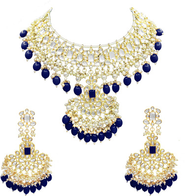 SAIYONI Alloy Blue Jewellery Set(Pack of 1)