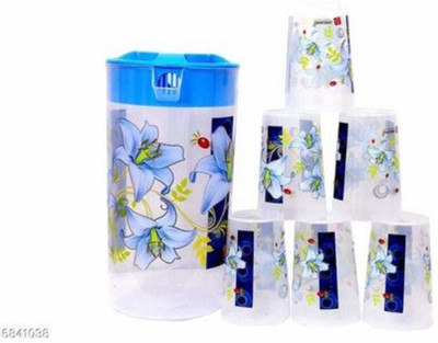 Dreamz 2.5 LITRE JUICE SET WITH 6 GLASSES Jug Glass Set(PLASTIC)