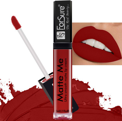 ForSure Liquid Waterproof Lipstick (Non Transferable)(Matte Red, 5 ml)