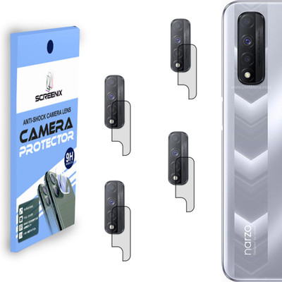 SCREENIX Back Camera Lens Glass Protector for REALME NARZO 30 [Flexible Polycarbonate Material](Pack of: 4)
