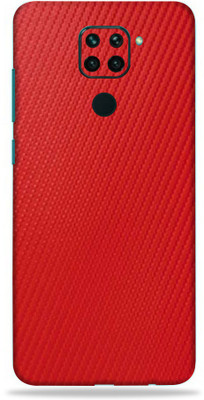 Jeeva Creation Redmi Note 9, redmi note 9 Mobile Skin(Ultra Super Red Carbon Fiber Skin With High Matte Finish.)