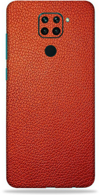 LAMHA Redmi Note 9 Mobile Skin(Ultra Super Red Leather skin With High Matte Finish., Mobile Skin (Back+Side+Camera))