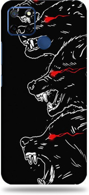 BUGGU Realme C12 Mobile Skin(Ultra Super Angry Wolf Skin With High Matte Finish., Mobile Skin (Back+Side+Camera))