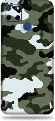 LAMHA Realme C12 Mobile Skin(Ultra Super Camo Winter With High Matte Finish.,.)