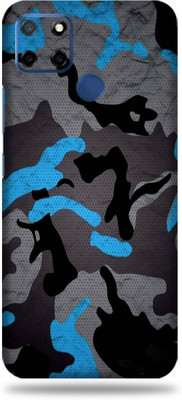 LAMHA Realme C12 Mobile Skin(Ultra Super Camo Blue With High Matte Finish.,.)