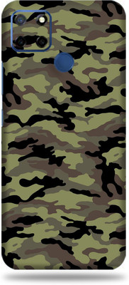 LAMHA Realme C12 Mobile Skin(Ultra Super Camo Green With High Matte Finish.,.)
