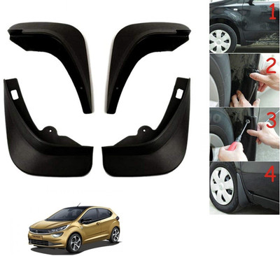AuTO ADDiCT Front Mud Guard, Rear Mud Guard For Tata Altroz XM Petrol NA(Black)