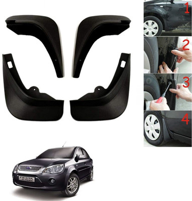AuTO ADDiCT Front Mud Guard, Rear Mud Guard For Ford Fiesta Classic NA(Black)