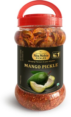 KITCHEN QUEEN NITA MEHTA Mango Pickle | Aam Ka Achar | Made with Pure and Organic Oil and Mango Mango Pickle(1 kg)