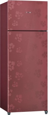 BOSCH 288 L Frost Free Double Door 3 Star Refrigerator(Wine red, KDN30VV30I)