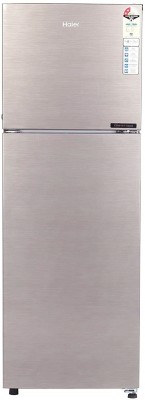 Haier 258 L Frost Free Double Door 2 Star Convertible Refrigerator (BRUSH LINE SILVER, HRF-2783 BS-E)