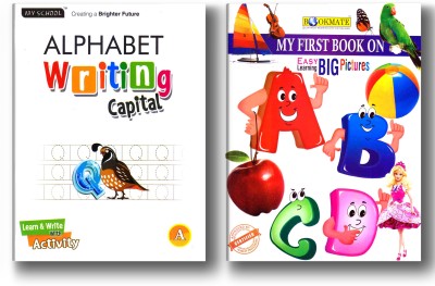 Alphabet Writing Capital Letter & My Firts Book On Big Pictures Reading, Writing & Activity Combo Pack Of 2 Books(Paperback, Bookmate)
