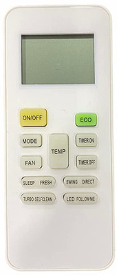 Haimac AC Remote No. 142, Compatible with Remote Control Voltas AC Remote Controller(White)