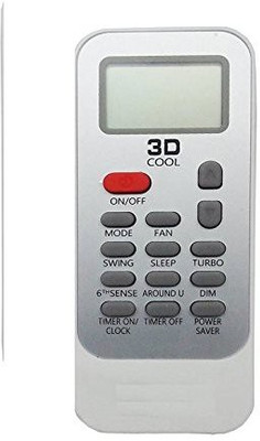 Haimac AC Remote No.129, Compatible with AC Remote Control Whirlpool 3D Auto AC Remote Controller(White)